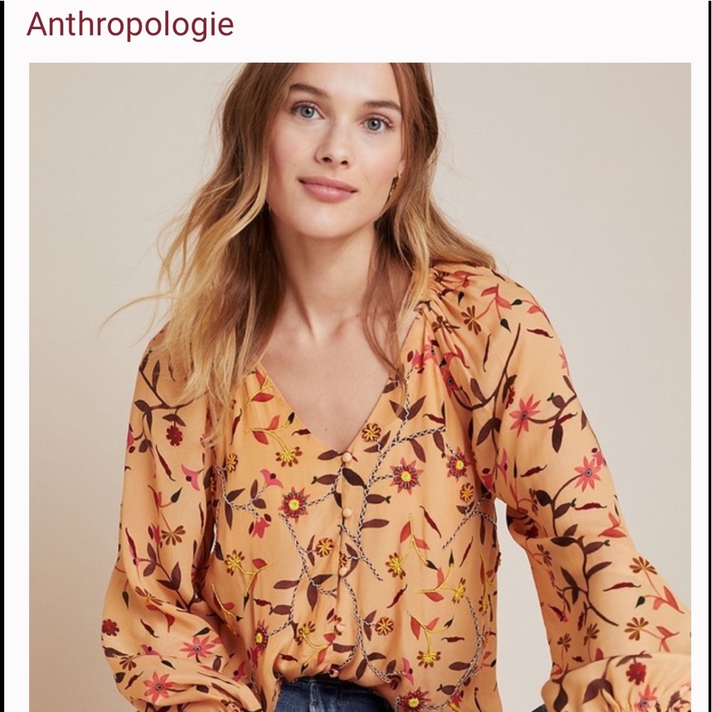 NWT Anthropologie Beatrice Top XS